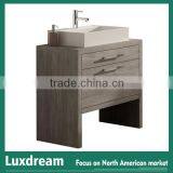 Contemporary Wood Grain Bathroom Vanity Design
