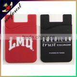 Custom Advertising Reusable Silicone Mobile 3m sticker smart wallet,card holder