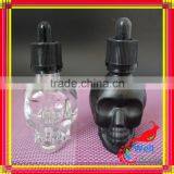 Skull Shape Glass Dropper Bottle for E-juice thumbnail-5