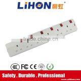 2 Gang British Electrical Extension Socket With Individual Switch thumbnail-4