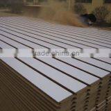 slotted board /slatwall coated white melamine