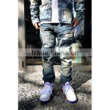 High Quality Heavy Wash Ripped Jeans Wholesale Destroyed Jean American Wholesale Jeans (LOTM258) thumbnail-2