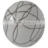 Black&white Small Lines Ball Glass Table Lamp TB200-BW2 thumbnail-1