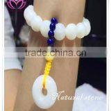 Wholesale Natural White Tridacna Stone Shell Beads, Tibetan Prayer Beads(D:10mm x 14/ Strand) thumbnail-1