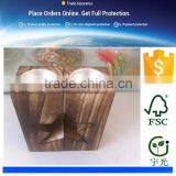 Holiday Decoration Vintage Stars Shape Wooden Carved Candle Holder thumbnail-1