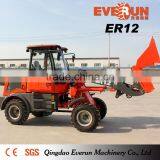 Everun 1.2 Ton Mini Wheel Loader With 4 in 1 Bucket