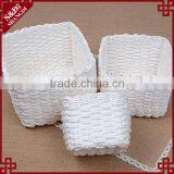 New Set of 3 Stackable Design Paper Rope Hand Woven Gift Decorative Small Baskets thumbnail-2