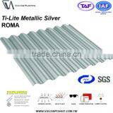 Taiwan Made Opaque Silver Polycarbonate Corrugated ROMA Sheet (Ti-Lite Metallic Silver ROMA) thumbnail-6