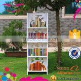 White Stackable Living Room Storage Shelf With Carved Pattern thumbnail-1