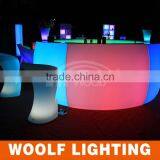 Led Glowing Nightclub Round Wine Bar Counters