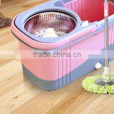 Spin Mop & Bucket System, Deluxe 360 Degree Spin Self-wringing Mop and Spin Dry Bucket With 2 Mop Heads - No Foot Pedal Needed thumbnail-4