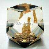 Clear Resin Casting Custom Lucite Paperweight thumbnail-1