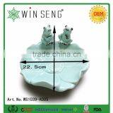 Lotus Shape Decorative Ceramic Frog thumbnail-3