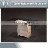 Elegant Design White Travertine Console Table thumbnail-5