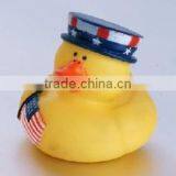 Promotional OEM PVC Floating Duck With American Frag Logo