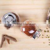 6oz Eco-friendly Cheap Clear Glass Spice Jar With Screw Top Lid thumbnail-2