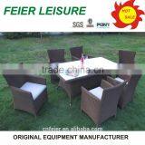 Rattan Square Dining Table With Dining Chair thumbnail-1