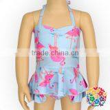 Ruffle Halter Top & Underwear Little Girls Swimwear Models Beachwear Beach Suit thumbnail-2