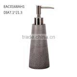 Natural Pattern Cement Bathroom Accessories Sets Dark Grey White Concrete Soap Dispenser thumbnail-1