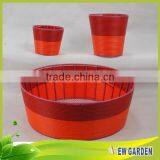 Newgarden Smooth Surface Flower Pot Imitation Rattan Basket thumbnail-5