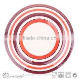 10.5" Stoneware Plate With Hand-painted, Round Shape Ceramic Plate thumbnail-3