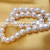 Simple 10-11mm Women White Freshwater Pearl Necklace Designs thumbnail-1