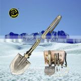 Heavy Duty Outdoor Multi-function Hiking Gear with Shovel Tactical Knife Hoe Fire Starter