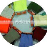 DDSAFETY Hi Vis Orange Acrylic Knitted Liner With Black Latex Safety Gloves thumbnail-3