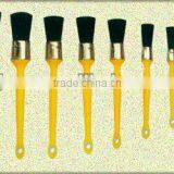 Black Bristle Plastic Handle Round Paint Head Brush thumbnail-1