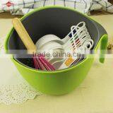 ZY-L1040A 15pcs Plastic Salad Bowls Set With Measuring Spoons thumbnail-5