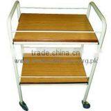 Utility Trolley Epoxy Coated With Wooden Shelves thumbnail-1