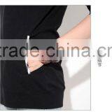 Comfortable Winter Long Sleeve Girls Thick Hoody Coat Back With Hat Made in China thumbnail-5