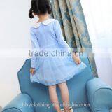 Princess Clothes Turn Down Embroidery Collar Girl Dress Long Sleeve Princess Costume Kids Fashion Winter Dress thumbnail-5