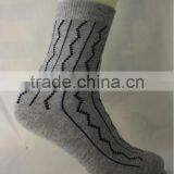New Men Grey Color Wool Dress Socks thumbnail-1