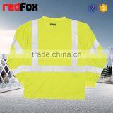 Net Round Neck Safety Yellow T-shirts Sleeves Car Safety Yellow T-shirts Safety Road T-shirt thumbnail-3