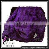 CX-D-08D Throw Single Side Fur Blanket Thick Real Rabbit Fur Blanket thumbnail-2