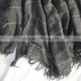 Fashion Hot Popular Ladies Mens 100%viscose Tartan Checked Plaid Scarf for Fall Winter thumbnail-2