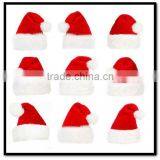 Promotional Red Color Adults Christmas Hat With White Ball thumbnail-4