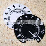 Custom High Quality Embroidered Personality Clock Patch for Clothes Embroidery Patch Made in China Choose Size/color thumbnail-1