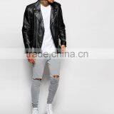 Fitted Cuffs Super Skinny Men Custom Joggers With Knee Rips thumbnail-2