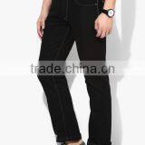 Black Solid Low Rise Regular Fit Jeans Mens Blank Denim Jeans thumbnail-3