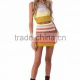 Runwaylover 101 2017 Women Elegant Suits , Women Sexy Knitted Crop Tops And Mini Skirt thumbnail-3