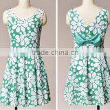 Nice Flower Printing Prom Skirt Summer Dresses