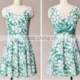 Nice Flower Printing Prom Skirt Summer Dresses thumbnail-1