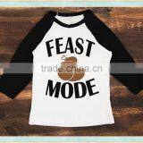Boy Thanksgiving Raglan Thanksgiving Turkey Ruffle Raglan Shirts Boys Monogrammed Turkey Ruffle Raglan thumbnail-1