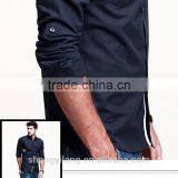 Mens Slim Fit Cotton Casual Shirt With Customer Logo Made in Guangzhou Factory Directly thumbnail-3