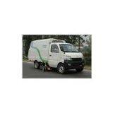 Small Road Sweeper Truck Gasoline Fuel thumbnail-1