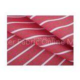 Stable Quality 100% Cotton Yarn Dyed Fabric, Red White Stripe Plain Weave Fabric thumbnail-1