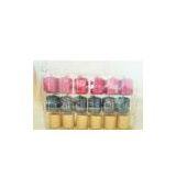 Mini Metallic Christmas Votive Scented Pillar Candles Gift Set