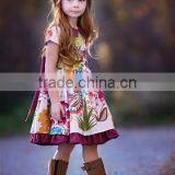 Summer 2017 Remake Cute Baby Girls Dress Multicolors Splicing Floral Clothing thumbnail-2